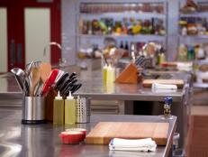 Featured here are some of the party set ups on set, as seen on Food Network's Cooks vs. Cons, Season 2.