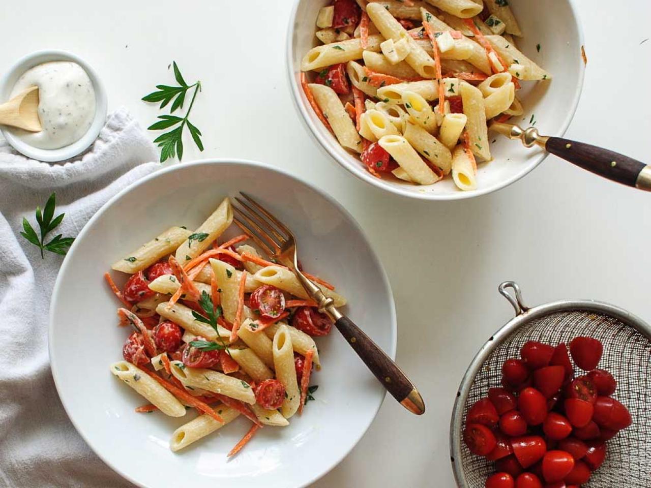 one recipe two meals summery pasta salad fn dish behind the