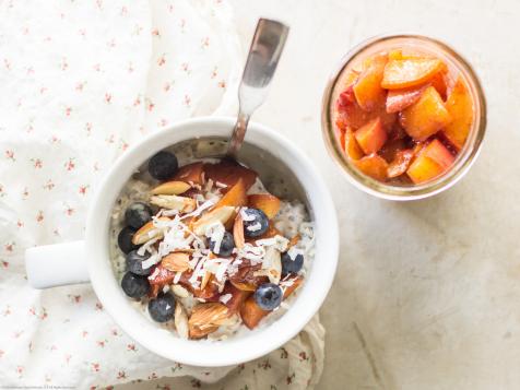 Peach Compote Overnight Oats