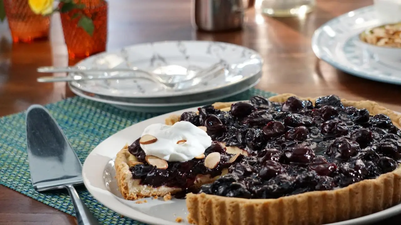Cherry Cheesecake Pizza Pie