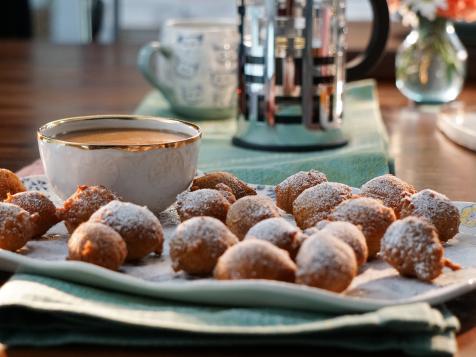 Mini Zeppole with Caramel Marsala Dipping Sauce