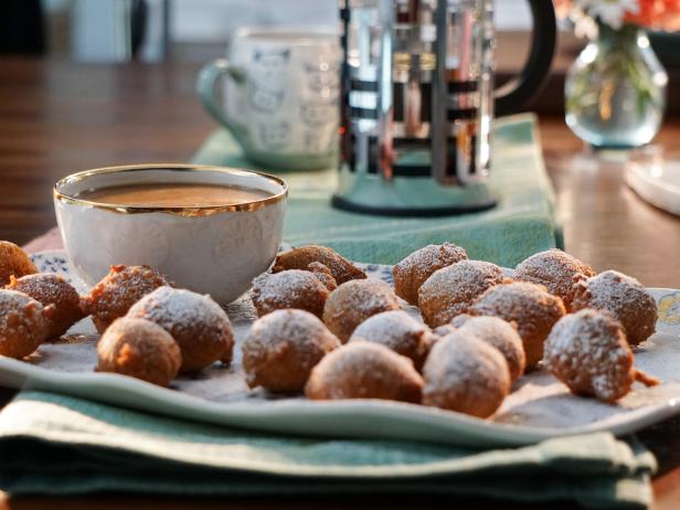 Mini Zeppole with Caramel Marsala Dipping Sauce