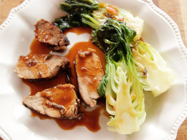 Grilled Pork Tenderloin With Baby Bok Choy Recipe Ree Drummond Food Network
