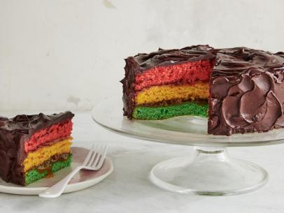 Food Nework Kitchen's Holiday One-Offs, Italian Ranbow Cookie Cake