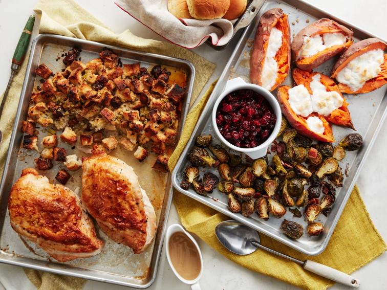Thanksgiving on 2 Sheet Pans Recipe Food Network Kitchen Food Network