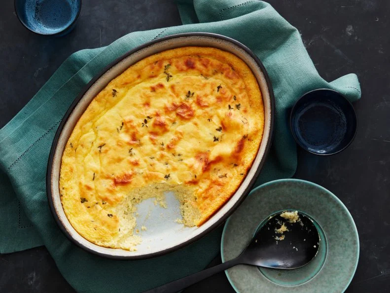 Food Nework Kitchen's Cornbread Guide, Custard Cornbread with Garlic and Thyme