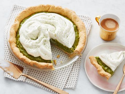 Coconut Matcha-Cream Pie
