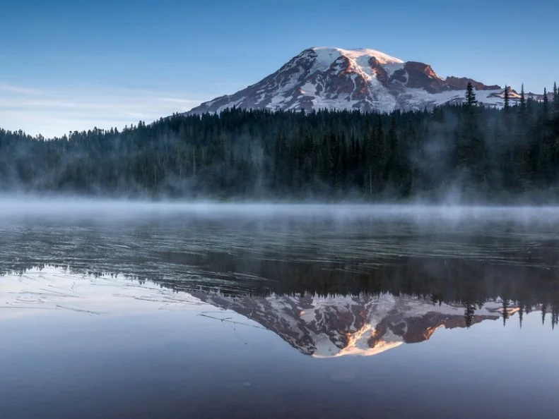 Mt. Rainier at reflection lake