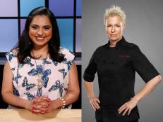 Food Network chefs Maneet Chauhan and Elizabeth Falkner dish on their involvement with the Roots conference and share their thoughts on feeling empowered in the kitchen.
