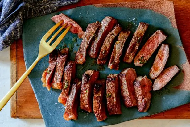 NY Strip Steaks Recipe | Tyler Florence | Food Network
