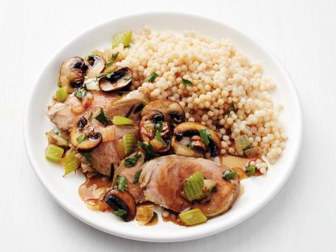 Pork Tenderloin with Mushrooms and Couscous
