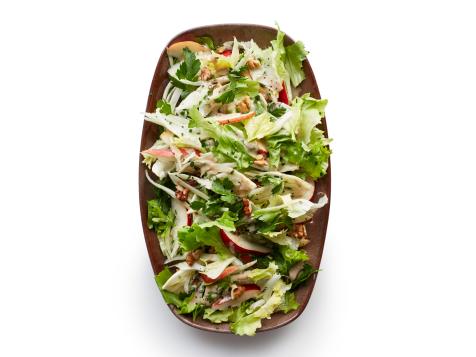 Escarole-Apple Salad with Walnut Dressing