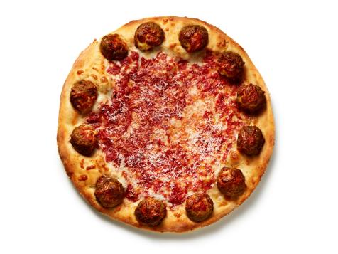 Pizza with Meatball Crust