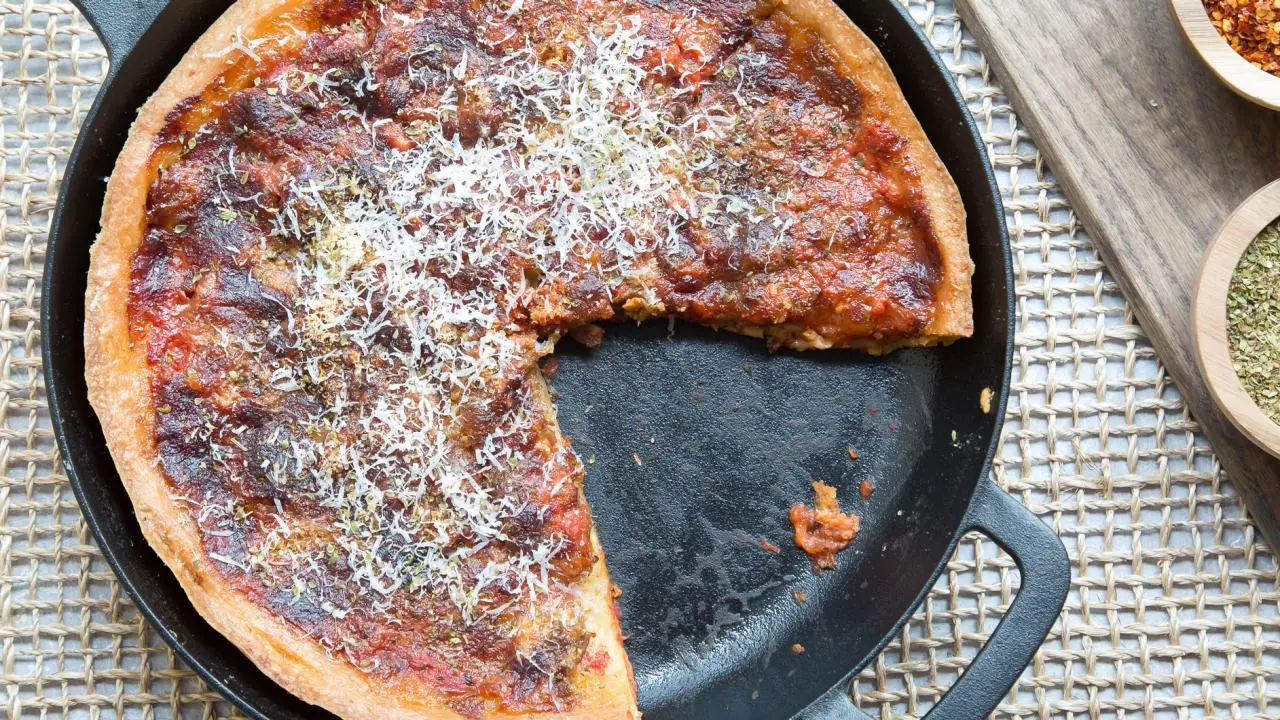 Skillet Deep Dish Pizza