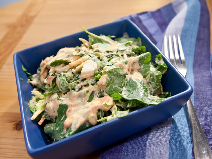 Host Sunny Anderson's simple Creamy Dressing Salad, as seen on Food Network's The Kitchen, Season 10.