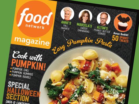 Food Network Magazine: October 2016 Recipe Index