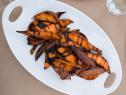 Grilled Sweet Potato Wedges, as seen on Food Network's Valerie's Home Cooking, Season 3.