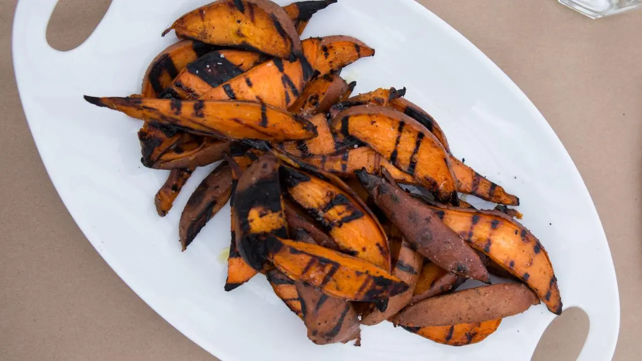 Grilled Sweet Potato Wedges