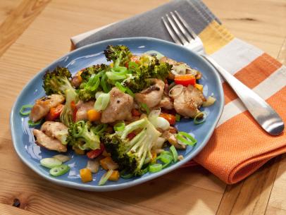 Host Geoffrey Zakarian's Asian Chicken Stir Fry, as seen on Food Network's The Kitchen, Season 11.