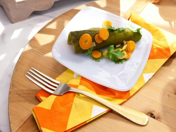 Host Marcela Valladolid's Tuna Stuffed Poblano Pepper, as seen on Food Network's The Kitchen, Season 11.