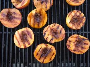Grilled Peaches, as seen on Cooking Channel's Smollett Eats, Season 1.