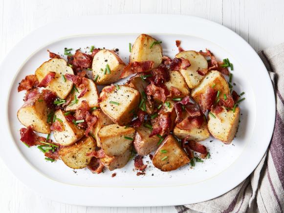 Crispy Skillet Potatoes with Bacon Recipe | Food Network