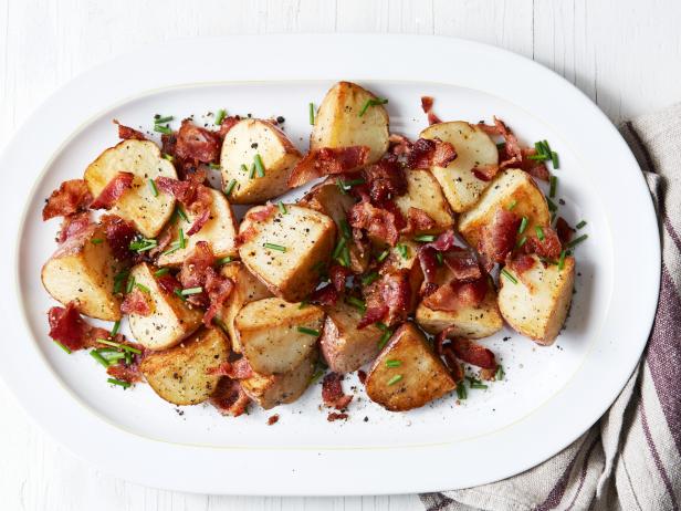 Crispy Skillet Potatoes with Bacon Recipe  Food Network