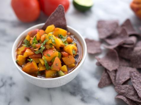 Grilled Peach and Tomato Salsa