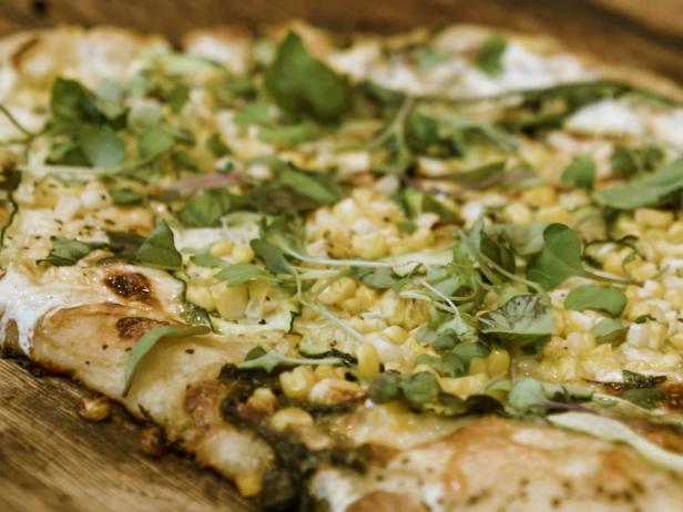 Corn and Zucchini Pizza