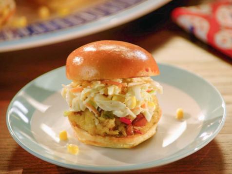 Crab-Boil Sliders with Homemade Coleslaw