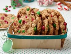 Food Network Kitchen's Holiday Monster Cookies from 12 Days of Cookies  for THE ULTIMATE FRIENDSGIVING/12 DAYS OF COOKIES/LAST-MINUTE SIDES, as seen on Food Network