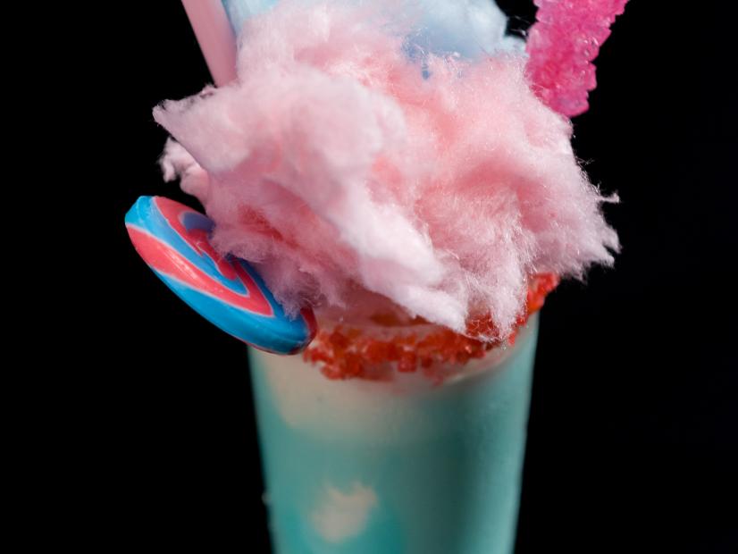 HGTV's Jonathan Scott and Food Network's Duff Goldman chose a cotton candy milkshake for their halloween mocktail, as seen during the 2016 All Star Halloween Spectacular (after)