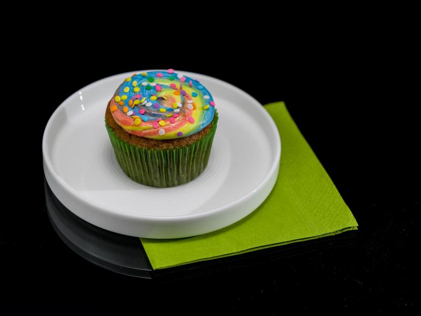 HGTV's Jonathan Scott and Food Network's Duff Goldman chose a rainbow theme for their halloween cupcakes, as seen during the 2016 All Star Halloween Spectacular (after)