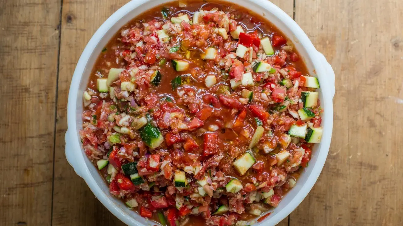 Late Summer Gazpacho with Hatch Chiles Recipe | Katie Workman