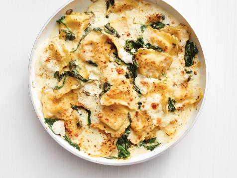 Baked Spinach Ravioli