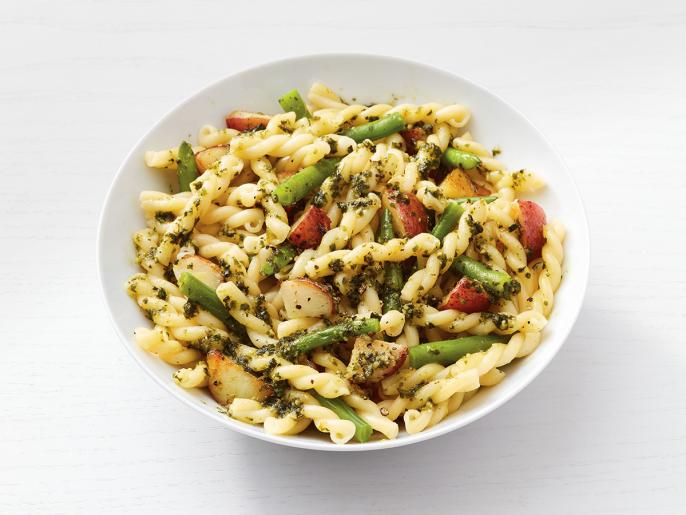 Gemelli with Pesto, Potatoes and Green Beans Recipe Food Network