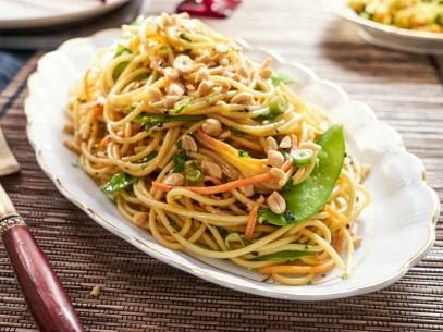 Host Tia Mowry's dish, Lo Mein, as seen on Cooking Channel’s Tia Mowry At Home, Season 3.