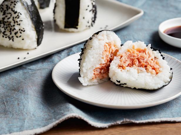 salmon rice ball