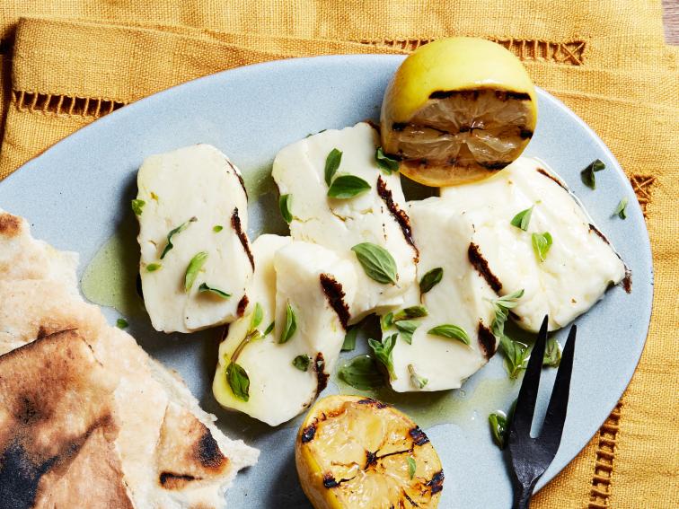 Grilled Halloumi Cheese Recipe Bobby Flay Food Network