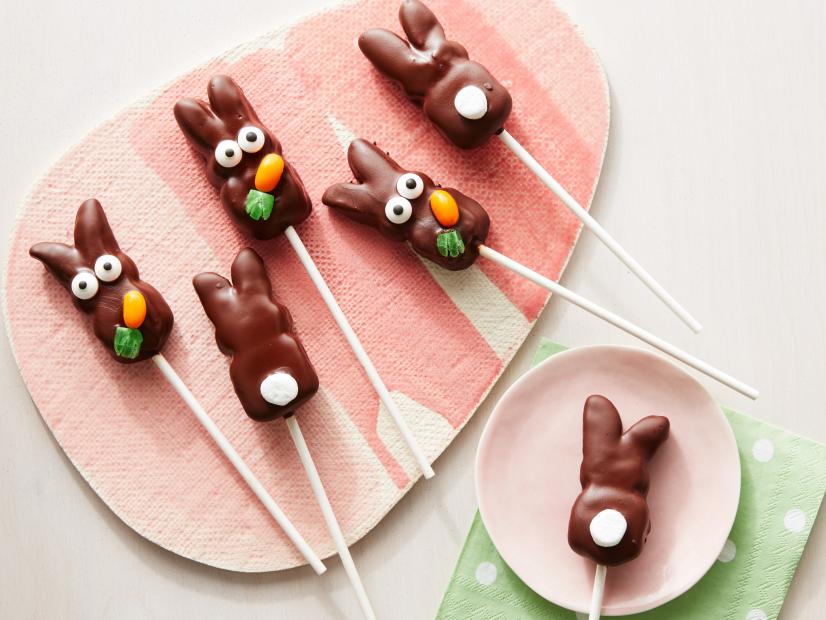 Food Network Kitchen’s Bunny Butts, Bunny Butt Marshmallow Pops, as seen on Food Network.