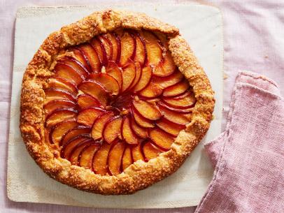 Food Network Kitchen’s Spring Plum Cheesecake Galette , as seen on Food Network.