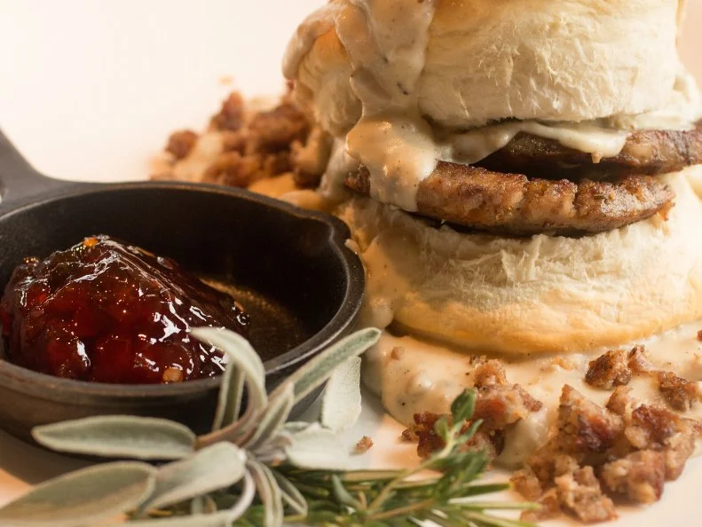 Ask true Mountaineers their breakfast of choice and they’ll likely say it’s two scratch-made split buttermilk biscuits smothered in thick sausage gravy. Biscuits and gravy is a dish that’s good almost anywhere, but it’s great at Stonewall Resort near Weston, where fresh-ground pork flavors your morning dose of creamy goodness. The rustic-meets-upscale Adirondack-style lodge setting on the banks of stunning Stonewall Lake adds to the appeal. The dish is a great way to fortify yourself before tackling the resort’s Arnold Palmer Signature Golf Course or its miles and miles of trails.