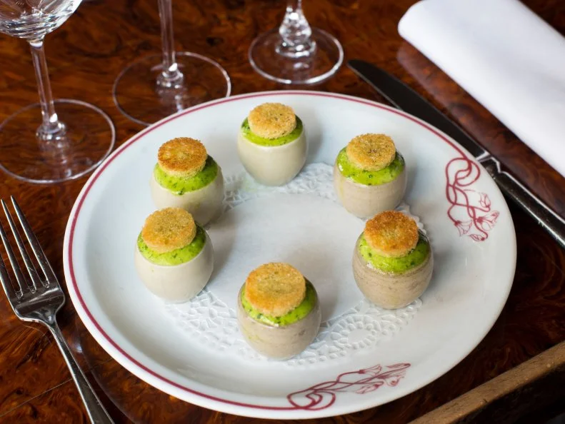 2016 december 17, Escargots at l'assiette, Paris, France.
