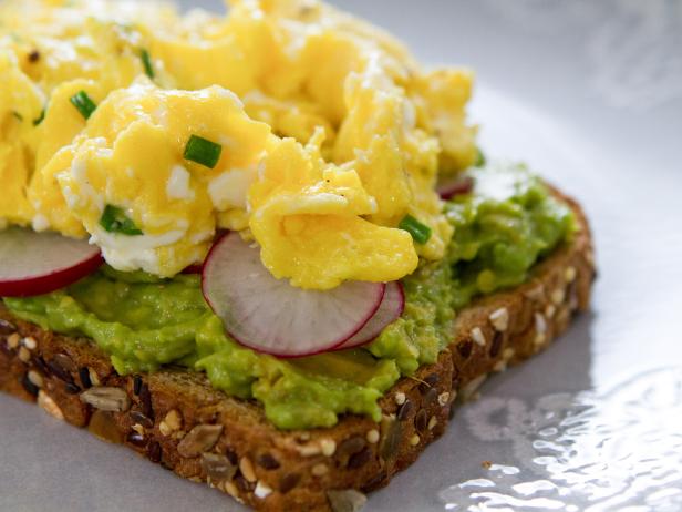 Avocado Toast With Creamy Soft Scrambled Egg Recipe Trisha Yearwood Food Network