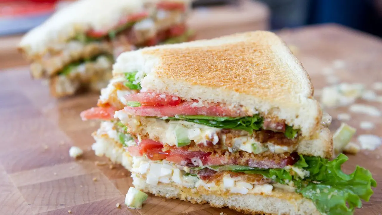 Deviled Egg Salad Club Sandwich Recipe Trisha Yearwood Food Network