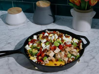 Cobb Skillet Fries are displayed, as seen on Food Network's The Kitchen Sink, Season 2.