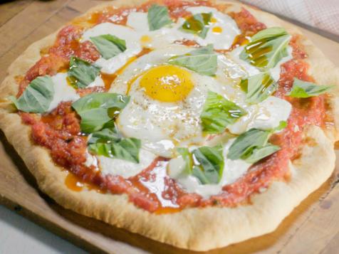 Margherita Pizza with a Fried Egg