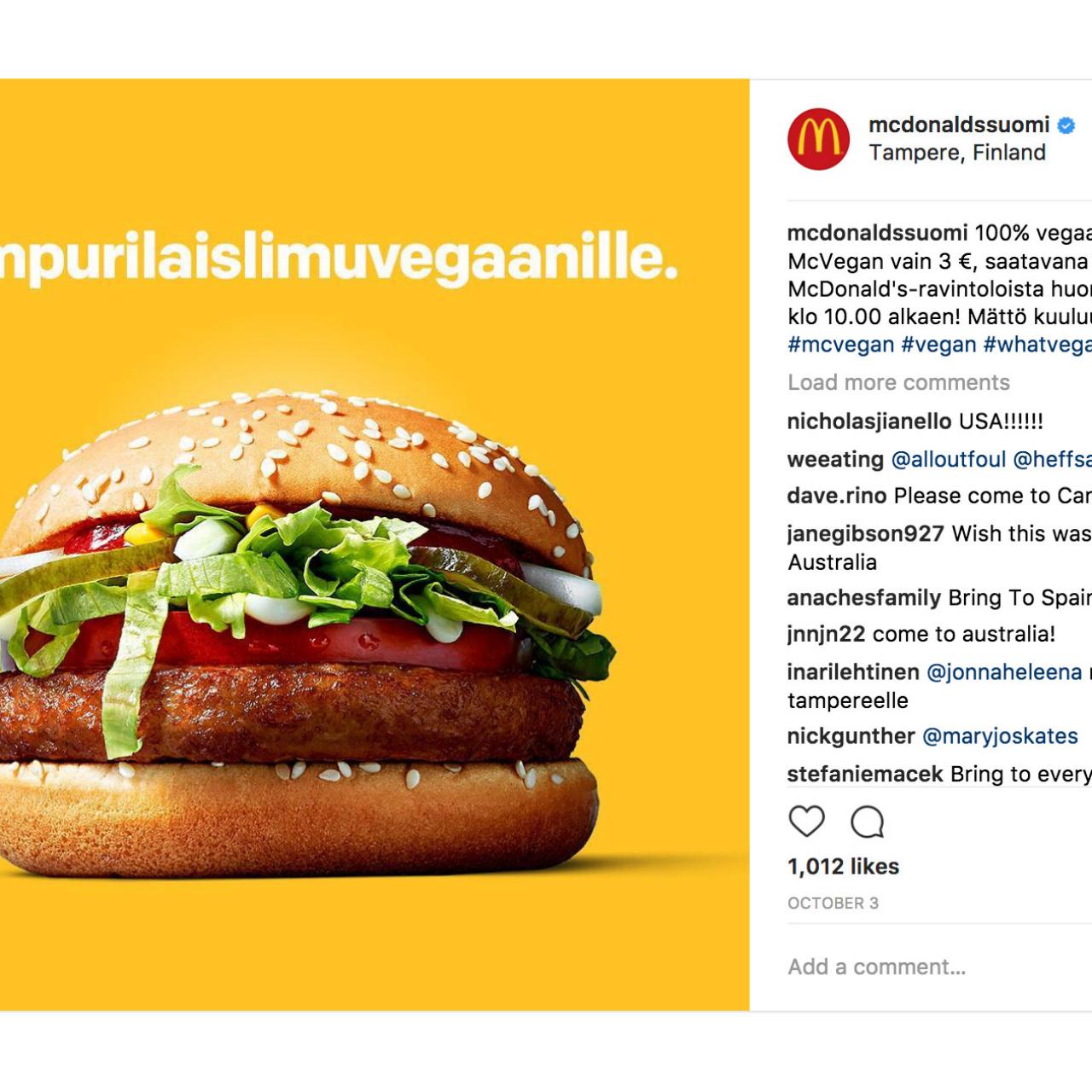 McDonald s Is Testing a New Vegan Burger and We Bet You Know What