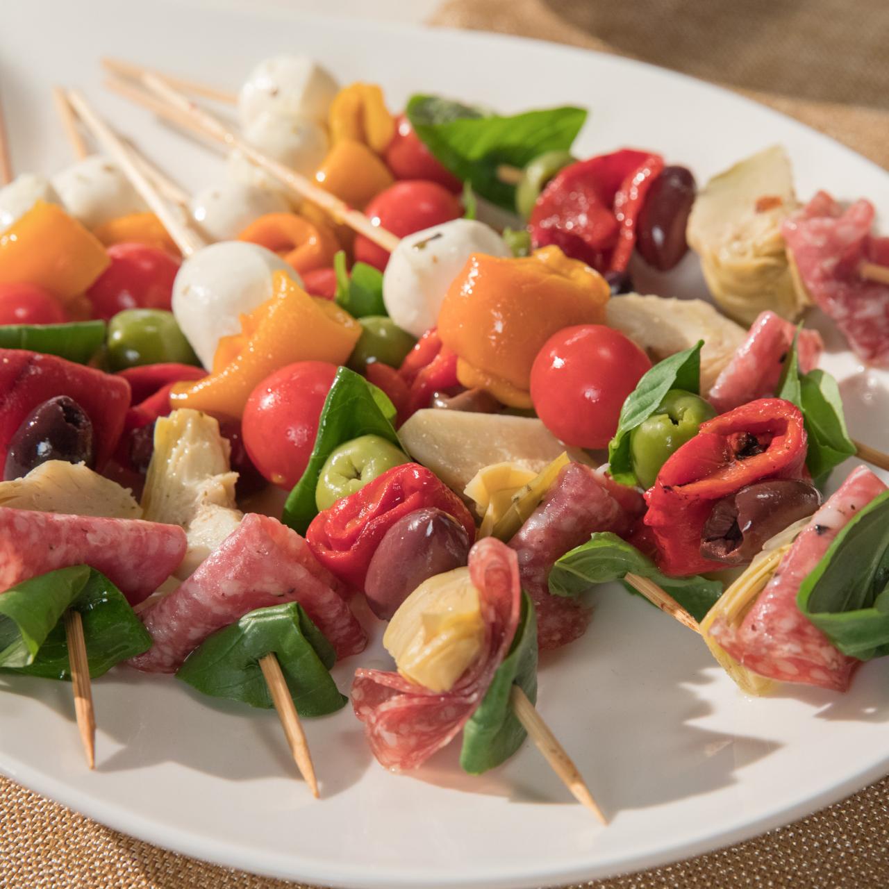 Antipasto Skewers (The Perfect Appetizer)- Kathryn's Kitchen