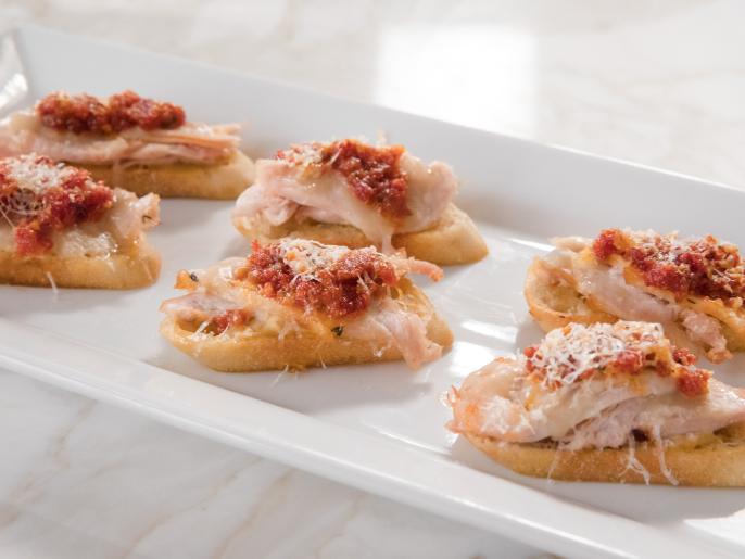 Italian Hot Brown Crostini Recipe Giada De Laurentiis Food Network